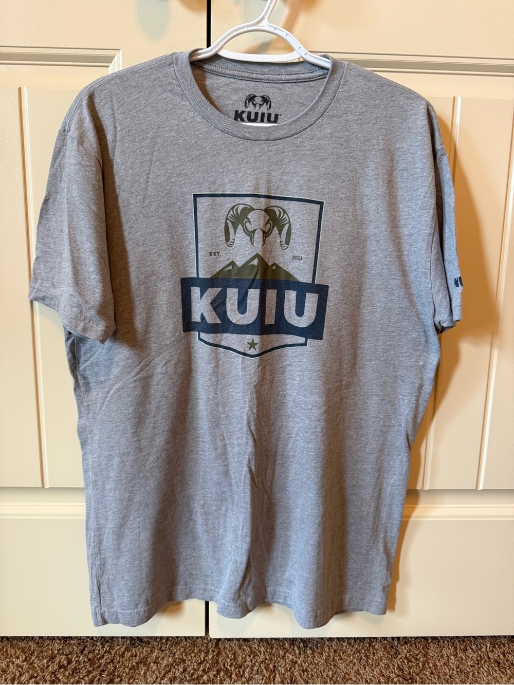 KUIU Heather Gray Logo Tee